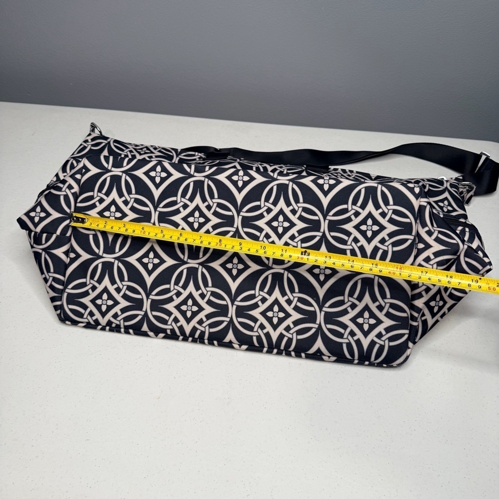 Vera Bradley Concerto Geometric Black and White Travel Bag - Picture 8 of 16